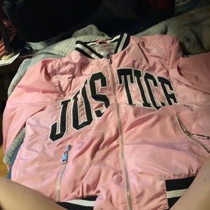 Pink bomber jacket